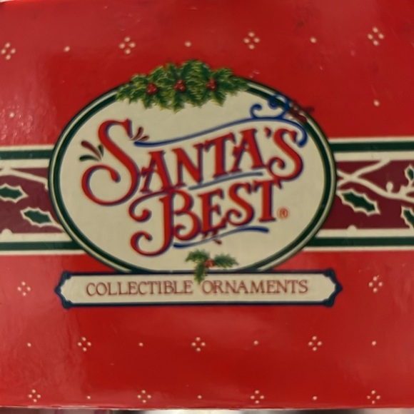 Bless Our Home Christmas Ornament Lustre Fame Cardinals Bird House Glitter 1992 - Picture 5 of 5